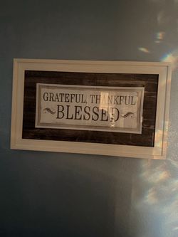 Glass frame with quote