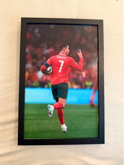 11”x17” Framed CR7 ‘Legend’ Poster - White Or Black Frame