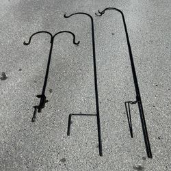 Iron/Metal Shepherds Hooks X 3