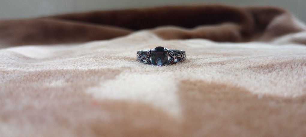 Mystic Crystal Stainless Steel Ring