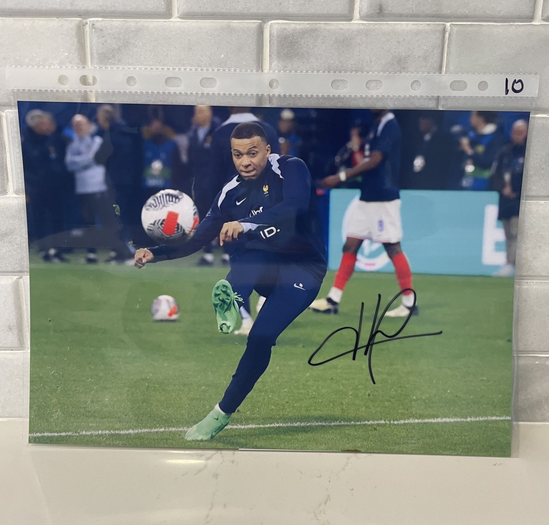 Kylian Mbappe France Autographed 8x10 Photo With COA