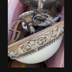 Ornate Ceiling Light Fixture 