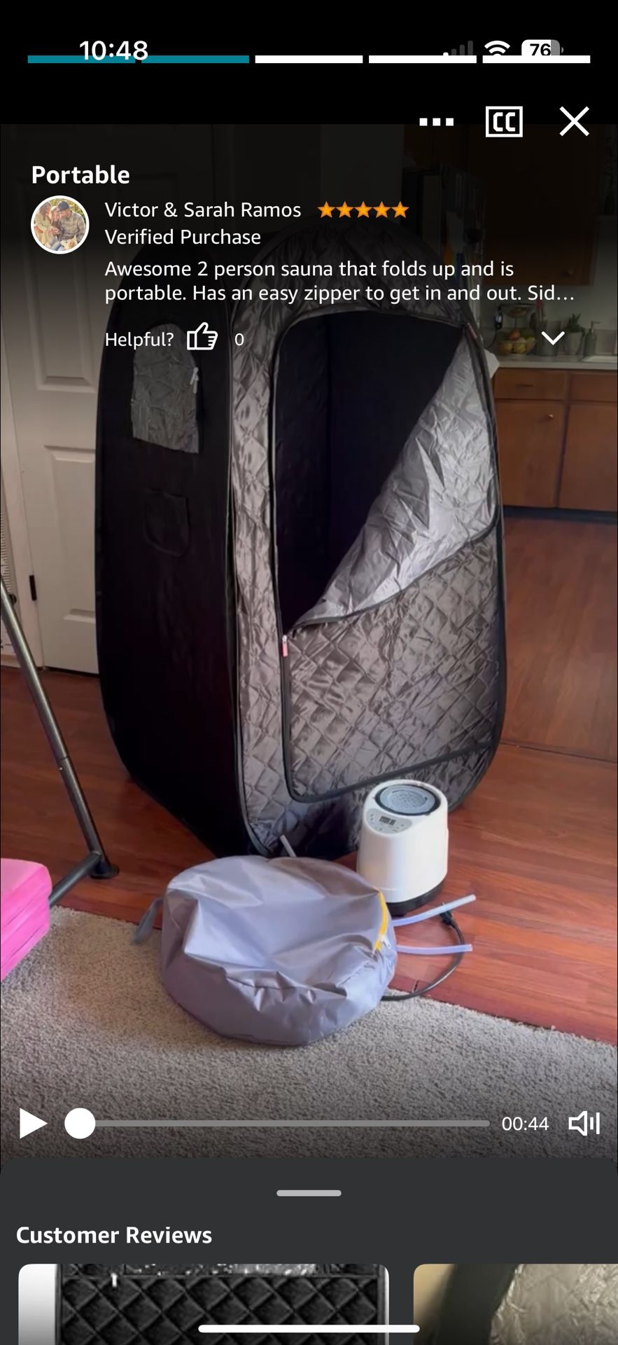 Portable Sauna for Home Full Body Personal Sauna Steam Sauna at Home Spa with 2.6L 1000W Steam Generator, 90 Minute Timer, Foldable Chair, Remote Co