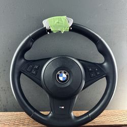 BMW E60 E63 E64 M5 M6 SMG Leather Sport Steering Wheel W/Paddle Shifters OEM