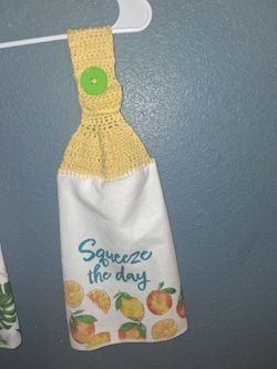 Crochet Top Hanging Kitchen Towel