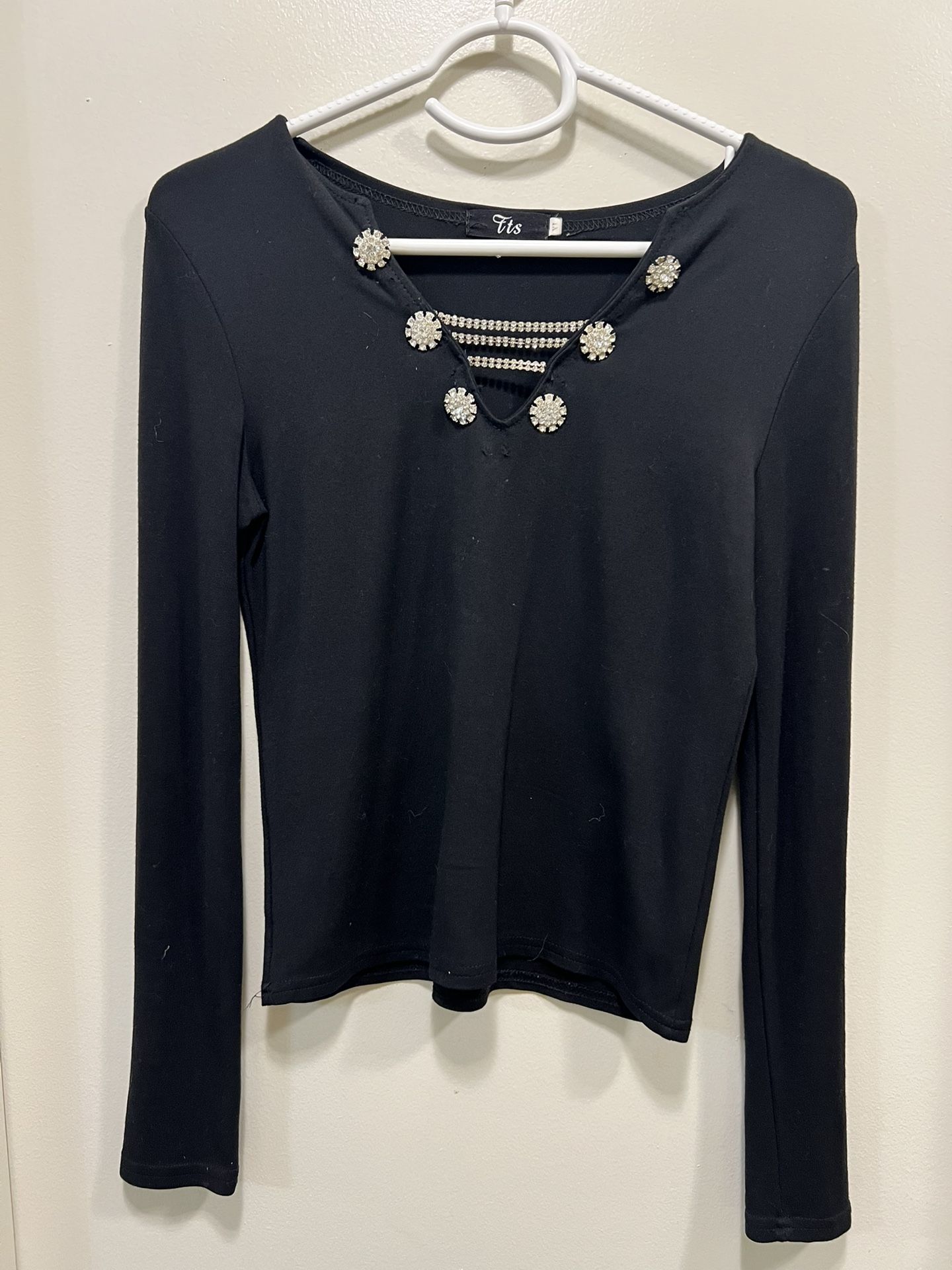 Shiny tops/T-shirts and synthetic suede coat/jacket