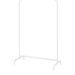 (2) MULIG IKEA Clothes rack, white, 39x59 7/8 "