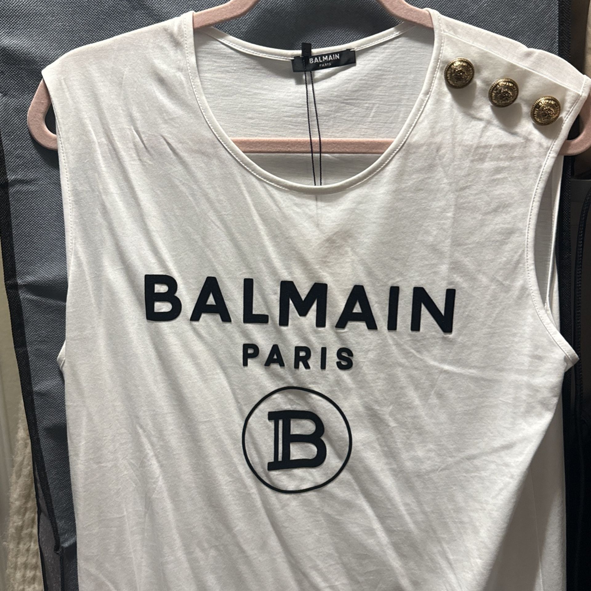 Balmain Sleeveless T-shirt Brand New