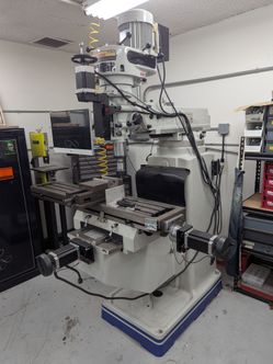 CNC Masters Supra 10" x 54" Knee-Type Mill Birmingham BPV-1054