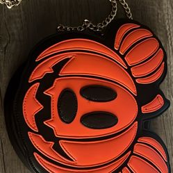 Sparkly Pumpkin Mickey Purse