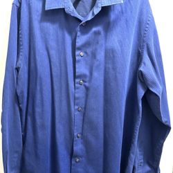 Van Heusen Blue Dress Shirt 15 1/2