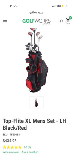 Top-Flite XL Mens Set - LH Black/Red