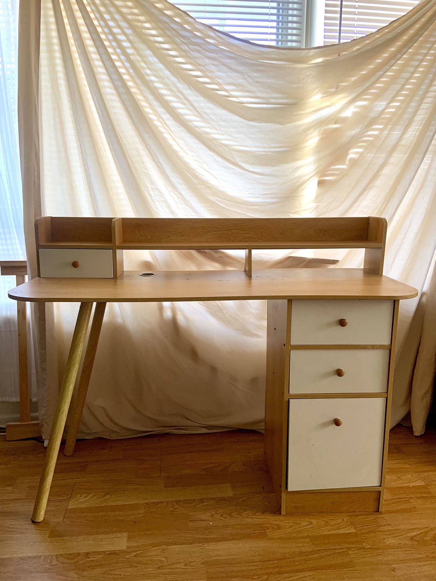 Modern Scandinavian Desk with Drawers