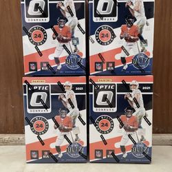 2021 Optic Football Factory Sealed Blaster Box Fanatics Exclusive Nfl 🔥lot Of 4