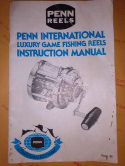 Penn International Fishing Reel Instruction Manual