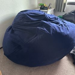 Family Room Seating- Bean Bag Chair Navy Blue