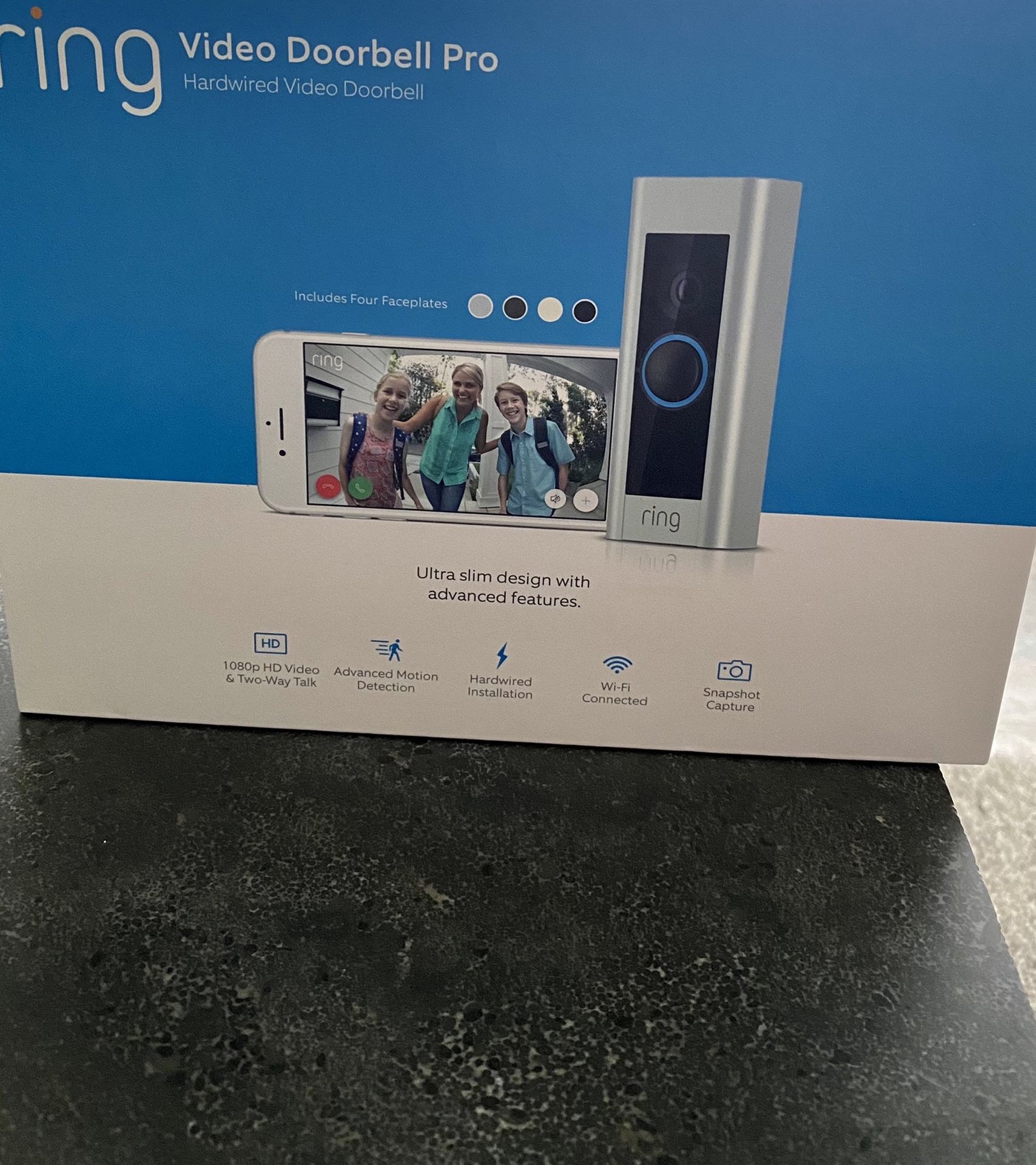 Ring Video Doorbell Pro, with HD Video, Motion Activated Alerts, Easy Installation (existing doorbell wiring required)