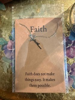 [Negotiable] Faith Cross Necklace – Minimalist Christian Necklace – New