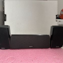 Definitive Technology ProMonitor 600 Speakers Pair and ProCenter 600 Speaker 