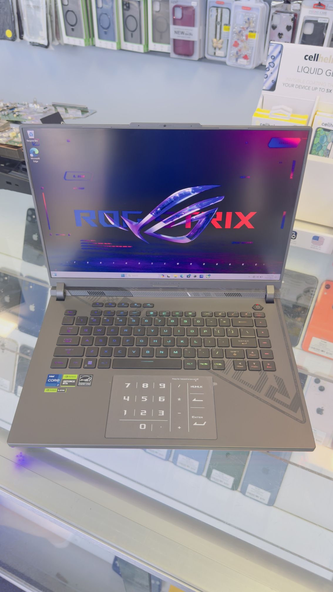 ASUS ROG Strix G16 (2024) Gaming Laptop, 16” 16:10 FHD 144Hz Display, NVIDIA® GeForce RTX™ 4070, Intel Core i7-13650HX, 16GB DDR5, 1TB PCIe Gen4 SSD,