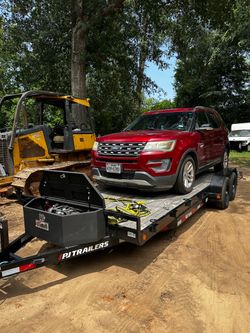 PJ Trailers Car Hauler Flatbed trailer (Tow/reca)