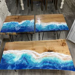 Epoxy Coffee Table Sets Or Bar Top 