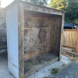 Free Garden Tool or Firewood Shed, Also 2x6 Wood