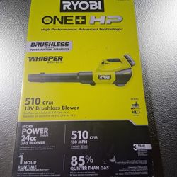 Ryobi 18V ONE+ HP Brushless Whisper Series Leaf Blower Kit (w/ 6Ah Battery & Charger)