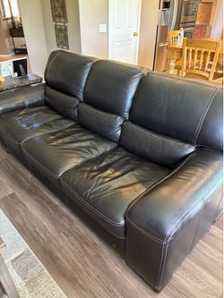 Leather couch