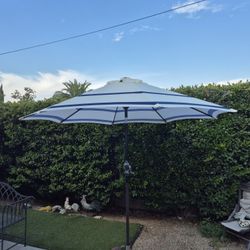 9" FT Market Umbrella Patio Color: Yellow And Blue Base Not Included 