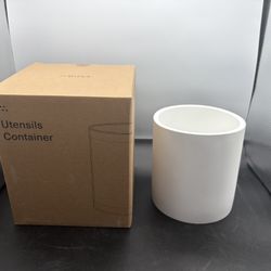 Misen Utensils Container Light Cream Concrete 5.5 X 6” New. Never Used 