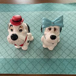 Vintage Dog Salt And Pepper Shakers