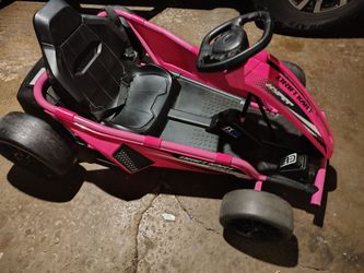 Pink electric drift go kart