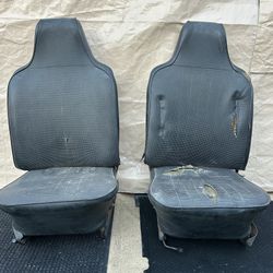 Vintage VW Beetle High Back Seat Set with Low Back Convertible Potential (Pair)