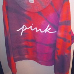 Xl Vs Pink Off The Shoulder Sweatshirt 