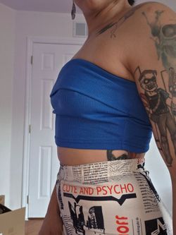 Bright/ Royal Blue Tube Top