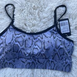 New Snakeskin Print Sports Bra size L