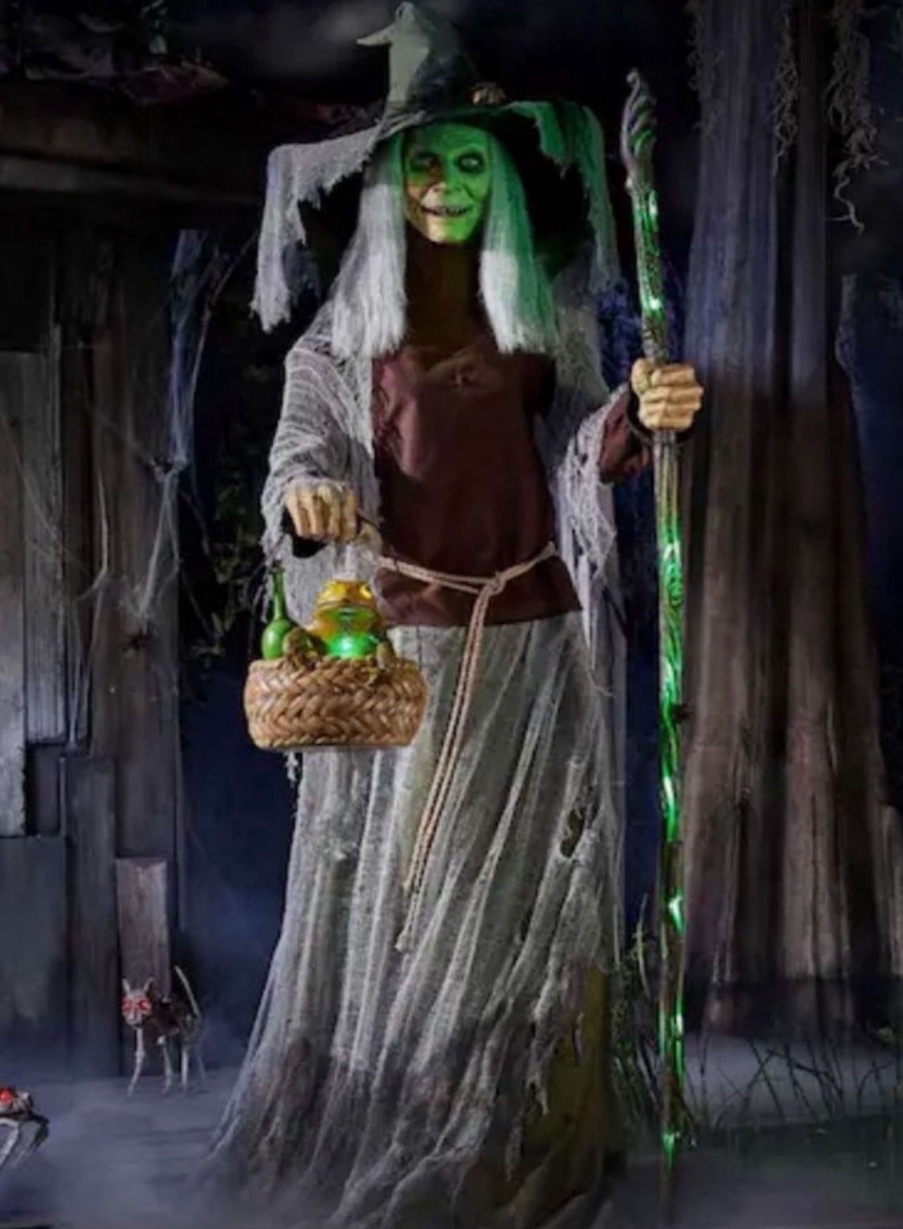 Halloween 7 ft. Animated Lethal Lily Witch Animatronic