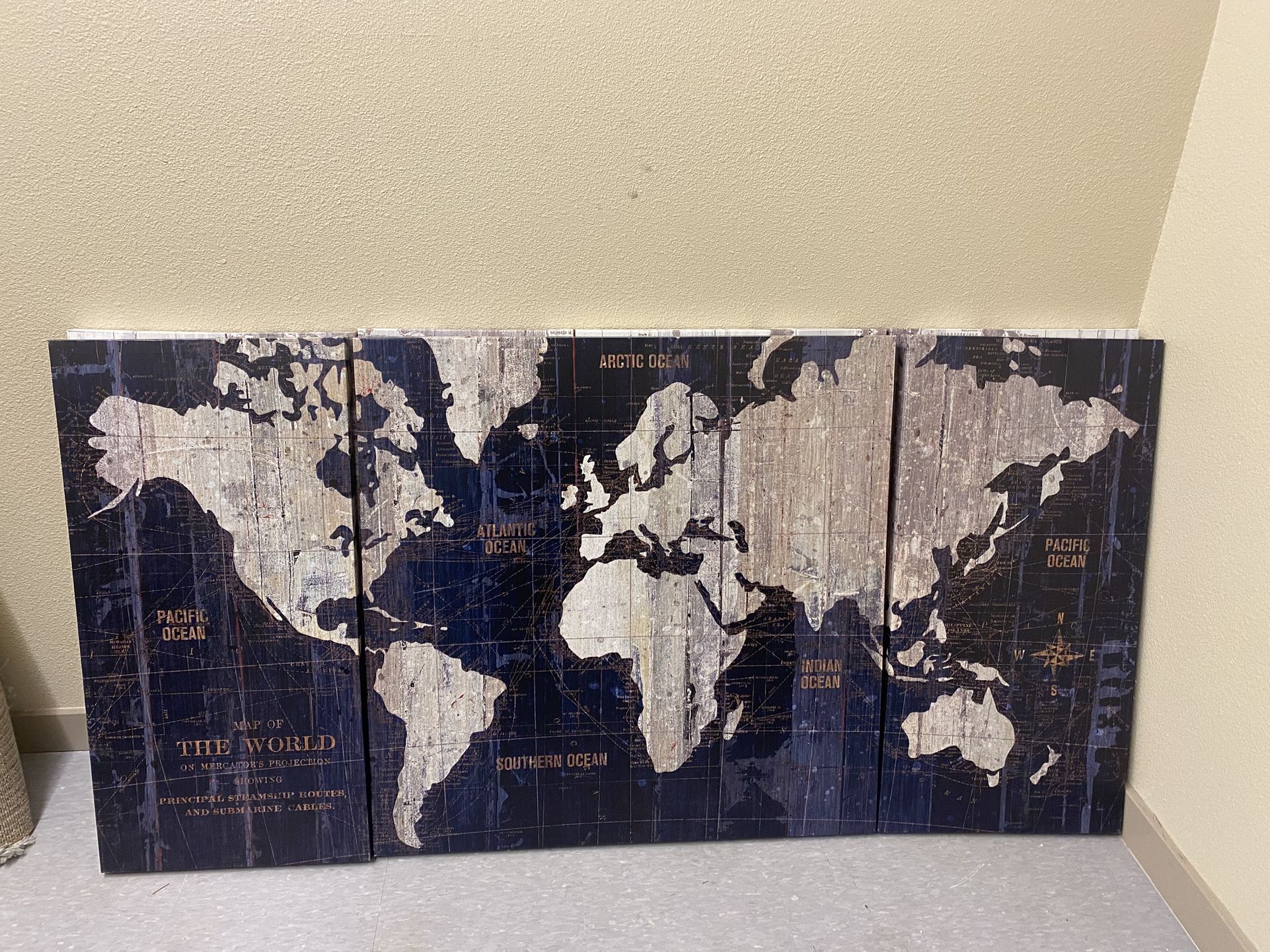 Wall Art - Map of Countries 