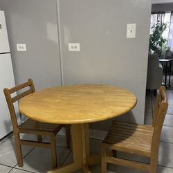 Round Kitchen Table And 2 Chairs 