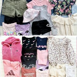 Bundle Of Girls Clothes & Shoes Size (6-8) (2.5) Lot(43)