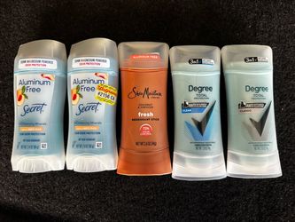 Deodorant Bundle – Secret, Shea Moisture, Degree (5 Pack)
