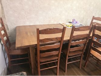 Solid wood dining set