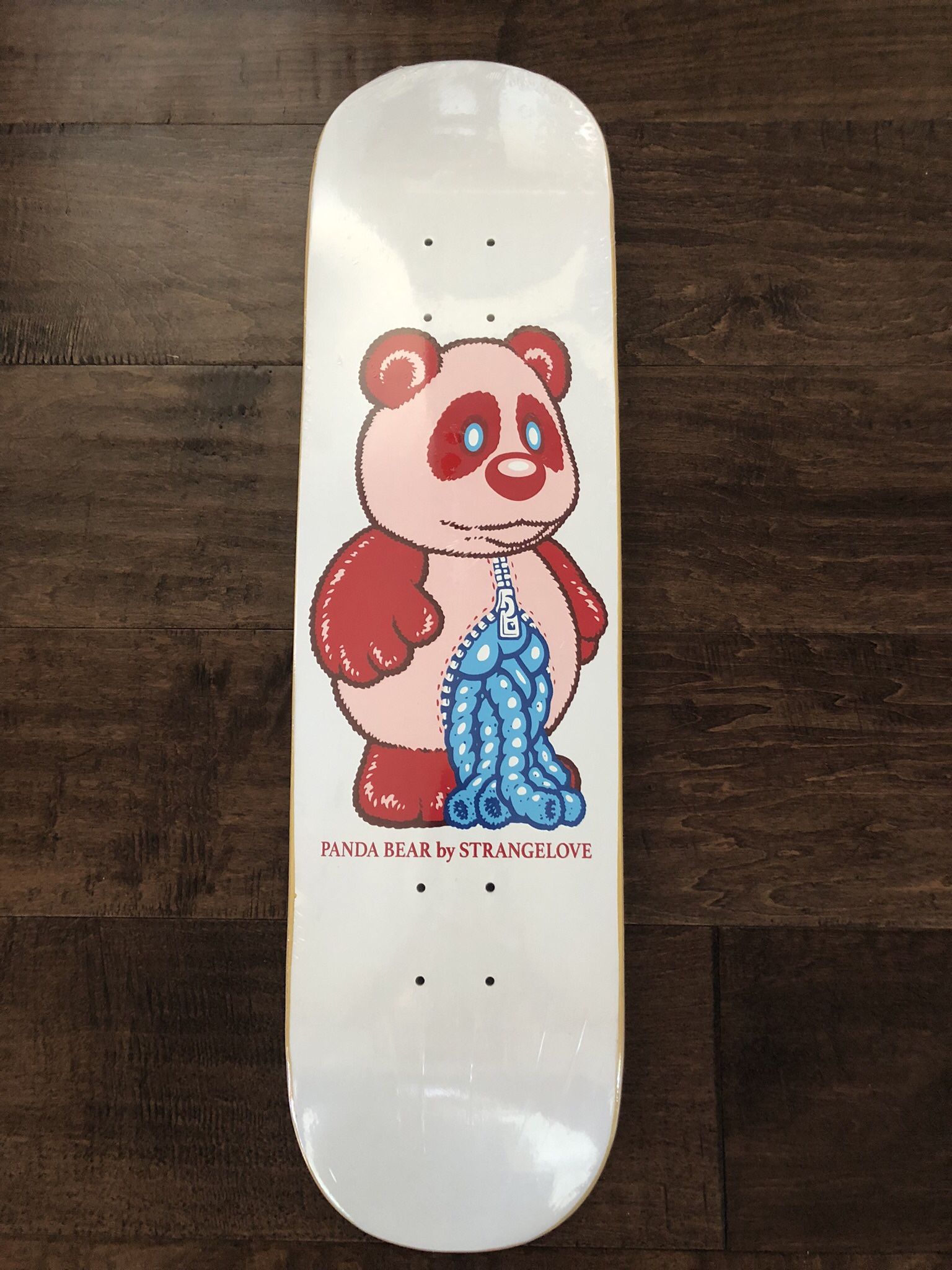 BRAND NEW Strangelove Skateboards Panda Bear Deck Yellow 8.25 Free 