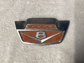 1961-66 Ford Pickup Truck V8 Hood Emblem Badge