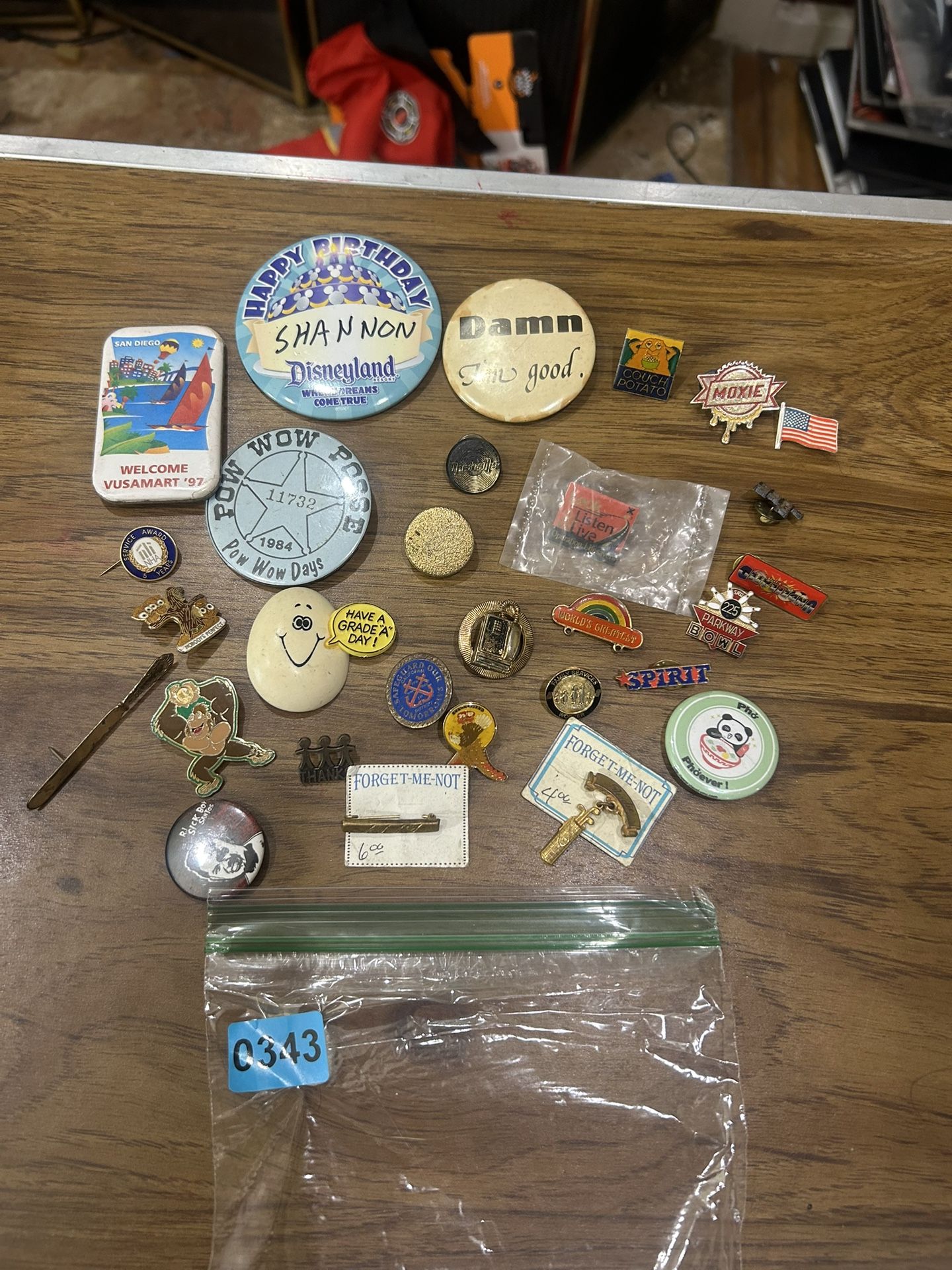 Item 0343 Some missing backings Art craft lot bundle pins vintage read info some have ware see all pics