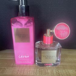 Victoria’s Secret Crush Eau De Parfum  1.7 FL OZ / 50ML & Matching Lotion 