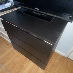 IKEA Queen Bed , Bed Frame , Understorage , Night Table , And Dresser