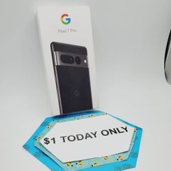 Google Pixel 7 Pro- $1 Today Only