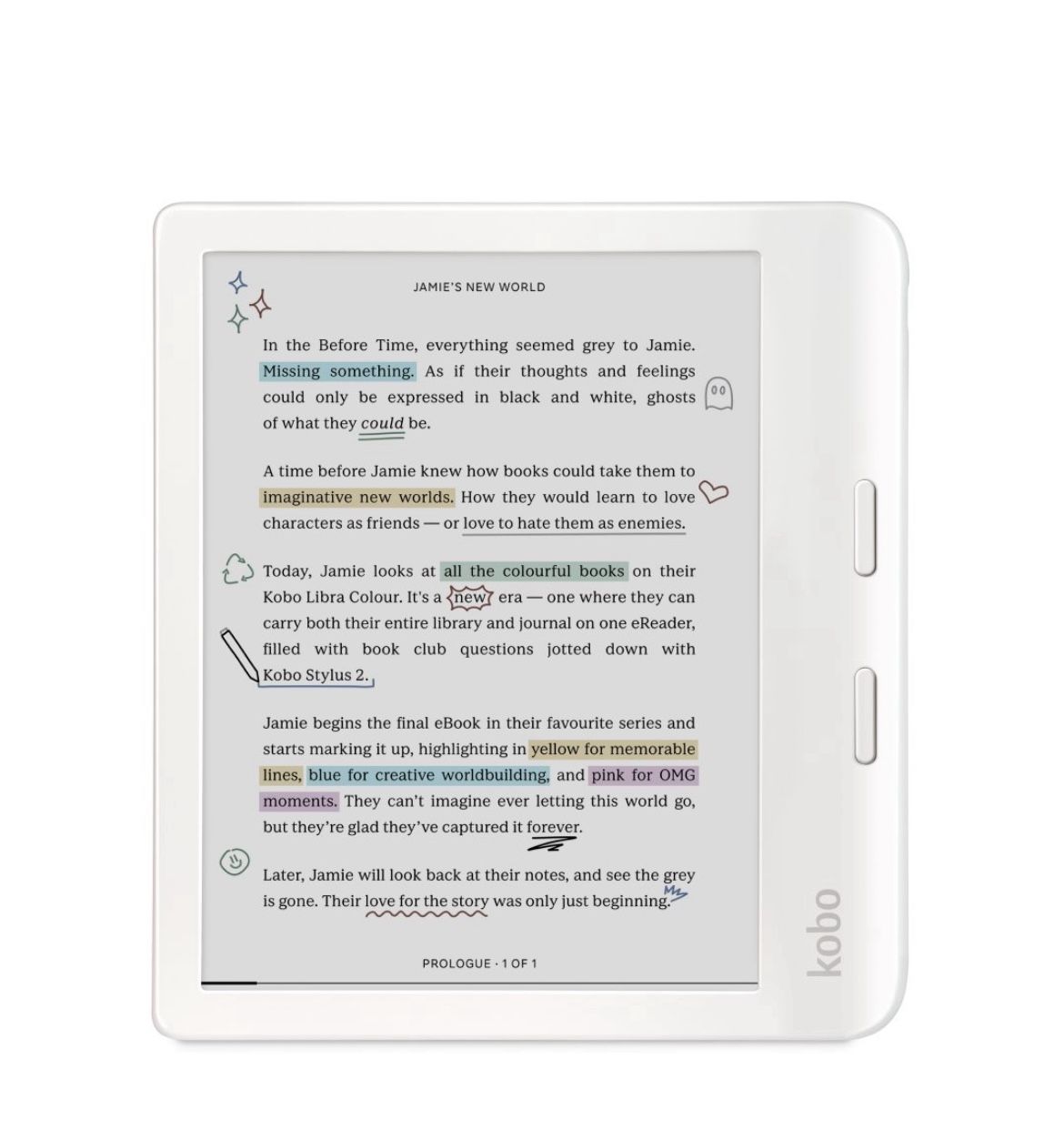 Kobo Libra Colour eReader - New/Unopen - White